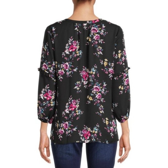 The Pioneer Woman 3/4 Sleeve Blouson Empire Tunic Top Womens Size XXXL - Picture 3 of 12